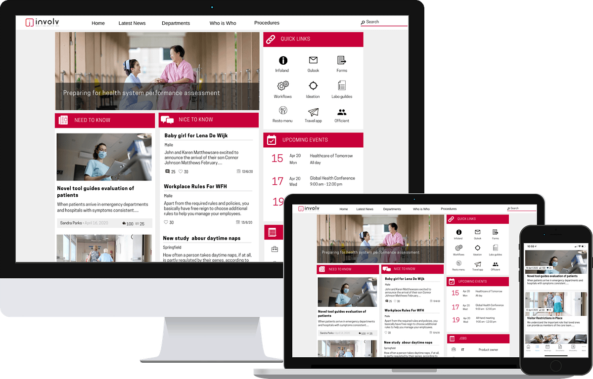 Hospital intranet | Involv